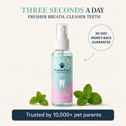 Pristine Paws™ Fresh Breath Oral Spray - Brush-Free Dental Care for Pets