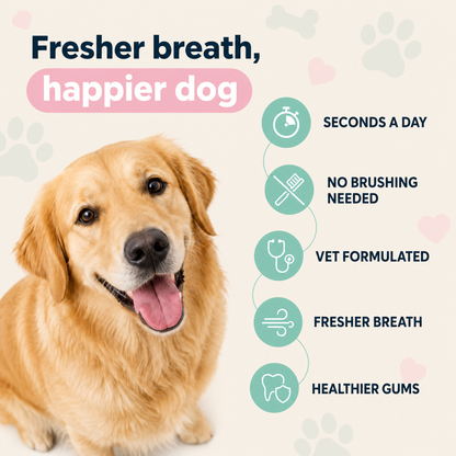 Pristine Paws™ Fresh Breath Oral Spray - Brush-Free Dental Care for Pets